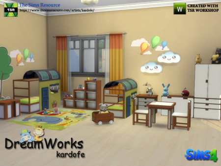 DreamWorks kids bedroom by kardofe at TSR » Sims 4 Updates