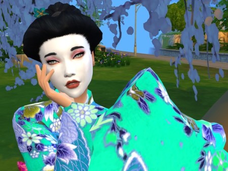 Geisha Mask V1 by Sims4D at TSR