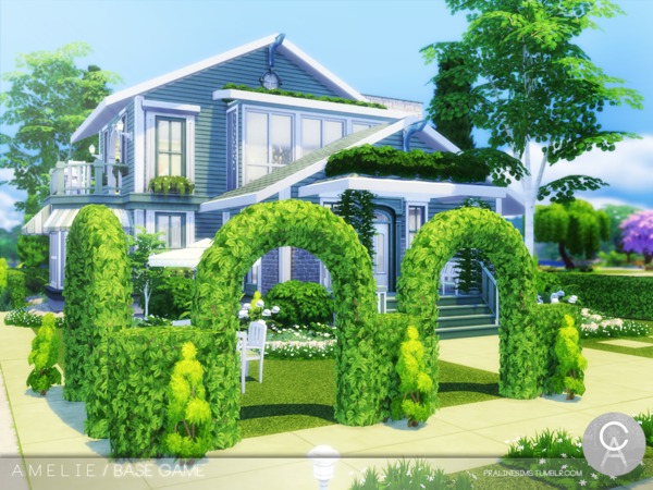 Sims 4 Amelie house by Pralinesims at TSR