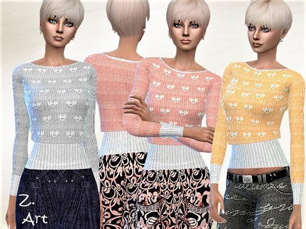 Sims 4 TrendZ 16 cuddly wool sweater by Zuckerschnute20 at TSR