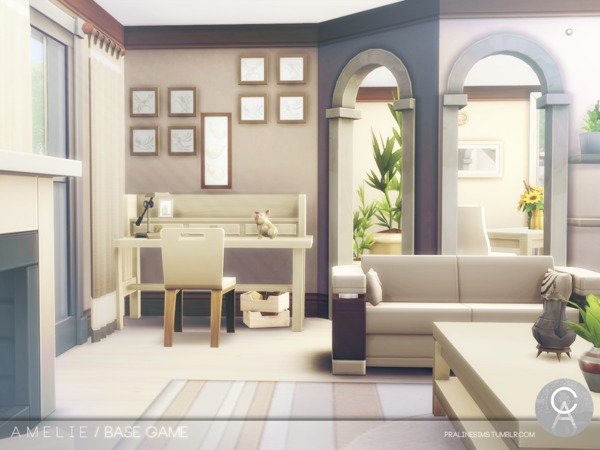 Sims 4 Amelie house by Pralinesims at TSR