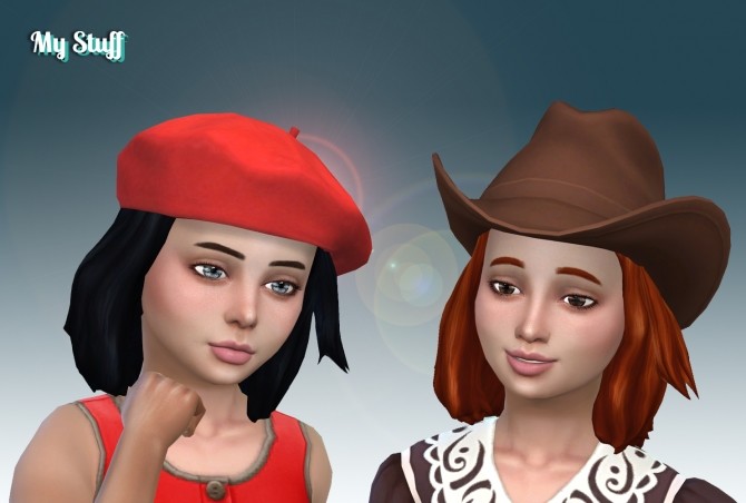 Sims 4 Melanie Hair V2 for Girls at My Stuff
