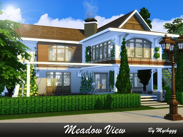Sims 4 Meadow View home by MychQQQ at TSR