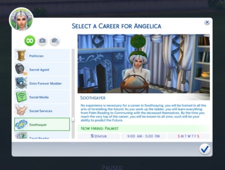 Soothsayer Career by PurpleThistles at Mod The Sims
