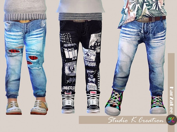 Sims 4 Giruto42 Slim fit jeans for toddler at Studio K Creation