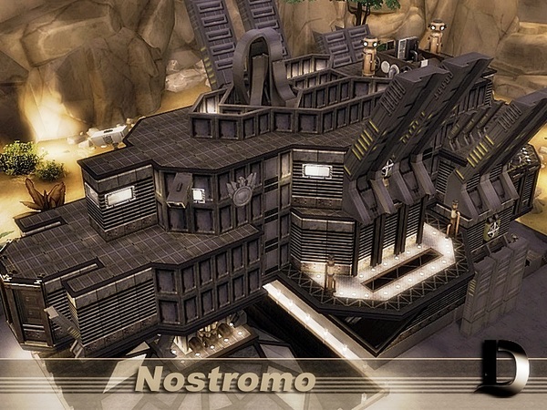 Sims 4 Nostromo house by Danuta720 at TSR