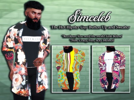 The Hot Hipster Guy Blazer and Top by simceleb at TSR