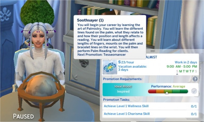 Sims 4 Soothsayer Career by PurpleThistles at Mod The Sims