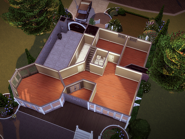 Sims 4 Greenhill house NO CC by melcastro91 at TSR