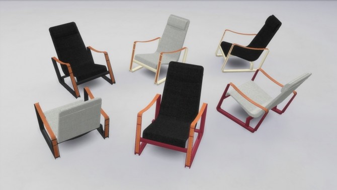Sims 4 Cité armchair (P) at Meinkatz Creations