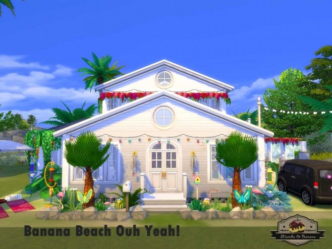 Sims 4 Banana Beach Ouh Yeah (No CC) by mamba black at Mod The Sims