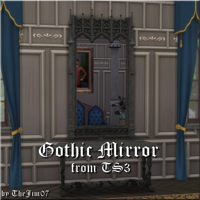Sims 4 Gothic Mirror from TS3 by TheJim07 at Mod The Sims