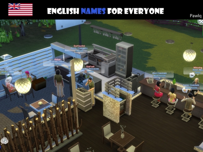 English Names For Everyone by Pawlq at Mod The Sims » Sims 4 Updates