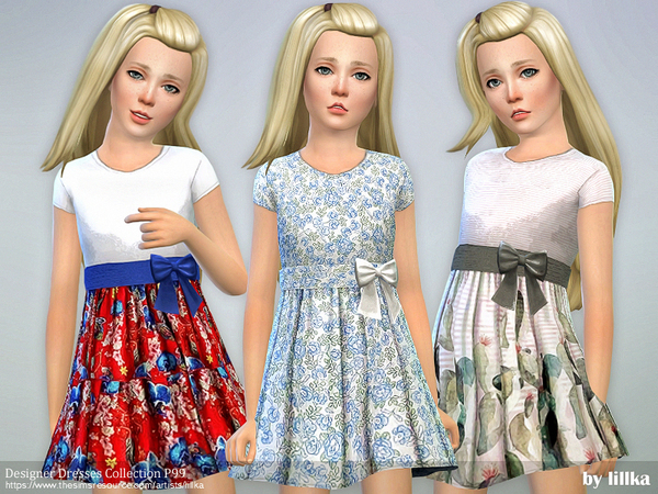 Sims 4 Designer Dresses Collection P99 by lillka at TSR