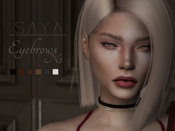 Sims 4 Eyebrows N2 by SayaSims at TSR
