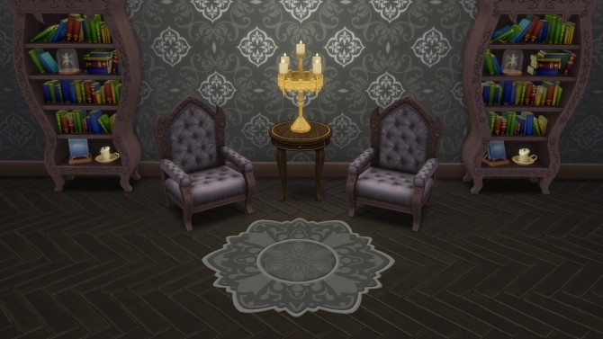 Sims 4 Gothic Rug from TS3 by TheJim07 at Mod The Sims