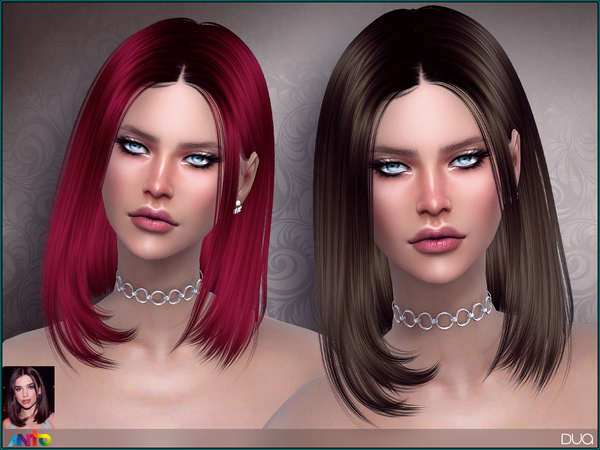 Sims 4 Dua Hair by Anto at TSR
