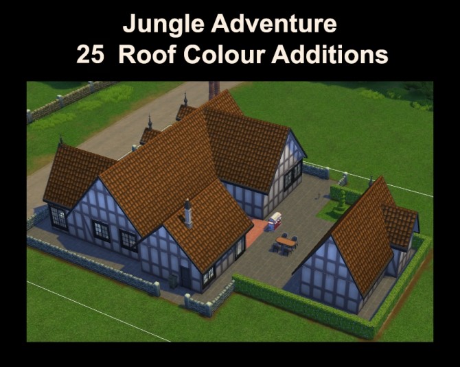 Sims 4 Mission Style Rooftop from Jungle Adventure by Simmiller at Mod The Sims
