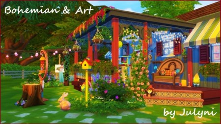 Bohemian cabin for sims artist by Moscowlyly at Mod The Sims