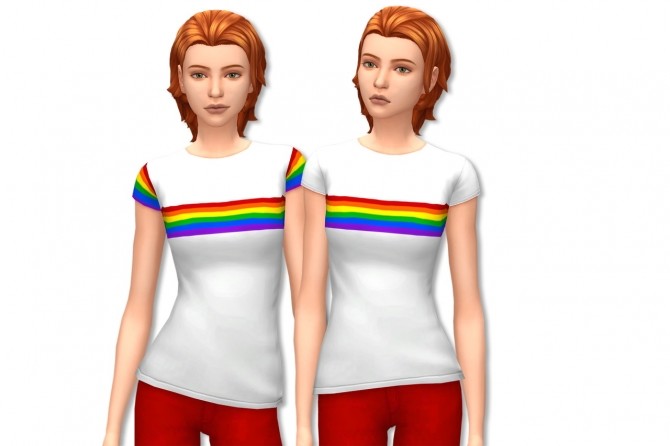 Sims 4 Pride tees at Deeliteful Simmer
