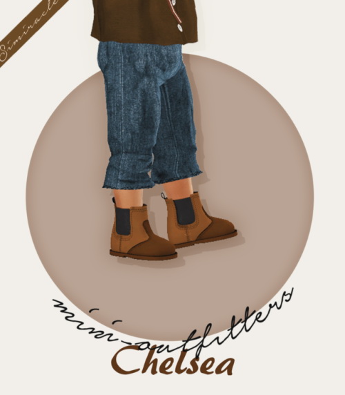 Sims 4 Chelsea Boots Toddler Version 3T4 at Simiracle