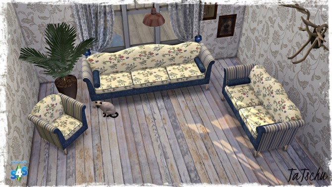 Sims 4 Shabby wood floor at TaTschu`s Sims4 CC
