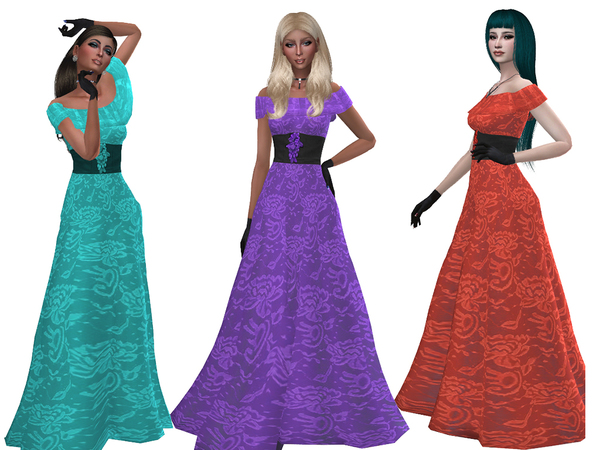 Sims 4 Sarah wedding dress by Simalicious at TSR
