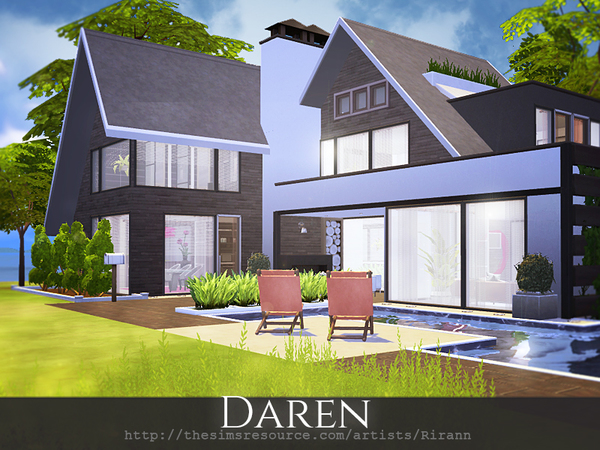 Sims 4 Daren house by Rirann at TSR