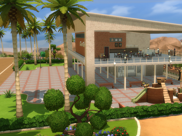Sims 4 Desert Restaurant and Nightclub by caiocesarcms at TSR