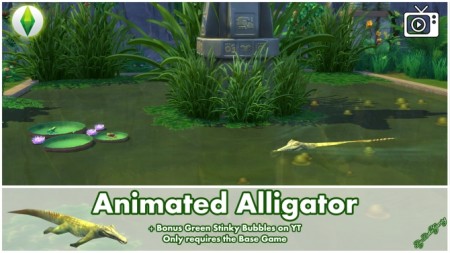 Animated Alligator by Bakie at Mod The Sims » Sims 4 Updates