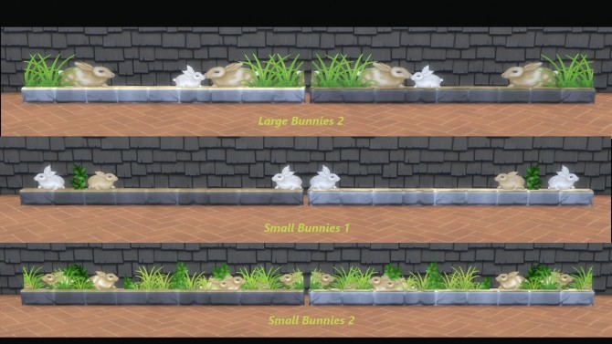 Sims 4 Bunny Garden Walls by Snowhaze at Mod The Sims