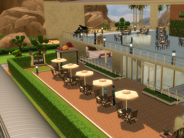 Sims 4 Desert Restaurant and Nightclub by caiocesarcms at TSR