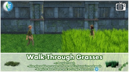 Walk Through Grasses by Bakie at Mod The Sims