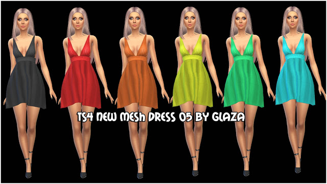 Sims 4 DRESS 05 at All by Glaza