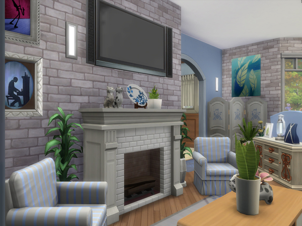 Sims 4 Hawthorne house by lenabubbles82 at TSR