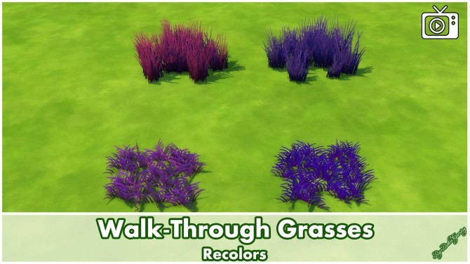 Sims 4 Walk Through Grasses by Bakie at Mod The Sims