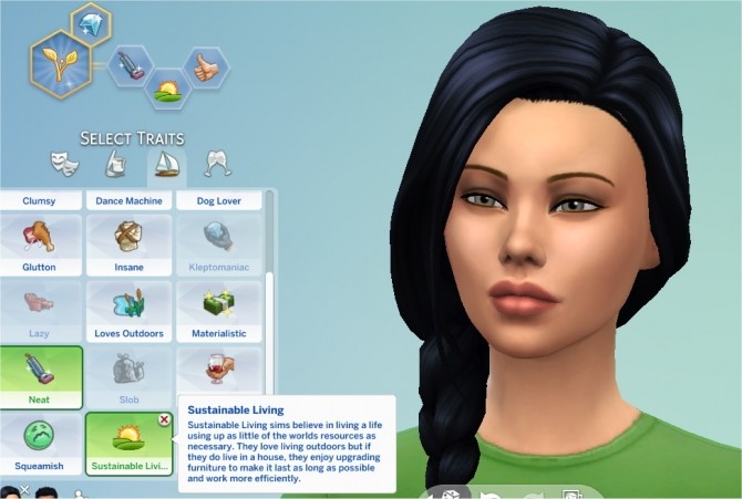 Sims 4 Sustainable Living Trait by PurpleThistles at Mod The Sims