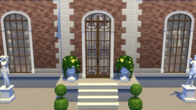 Sims 4 Pedro Estate Door II Medium Height by TheJim07 at Mod The Sims