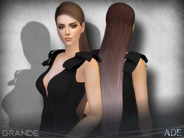 Sims 4 Grande hair by Ade Darma at TSR