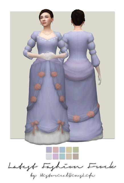 Sims 4 Latest Fashion Frock Conversion at Historical Sims Life