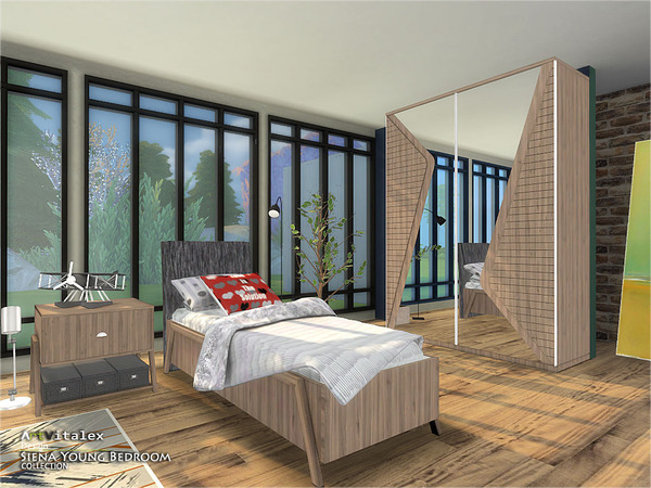 Sims 4 Siena Young Bedroom by ArtVitalex at TSR