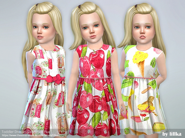 Sims 4 Toddler Dresses Collection P44 by lillka at TSR