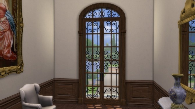 Sims 4 Pedro Estate Door II Medium Height by TheJim07 at Mod The Sims