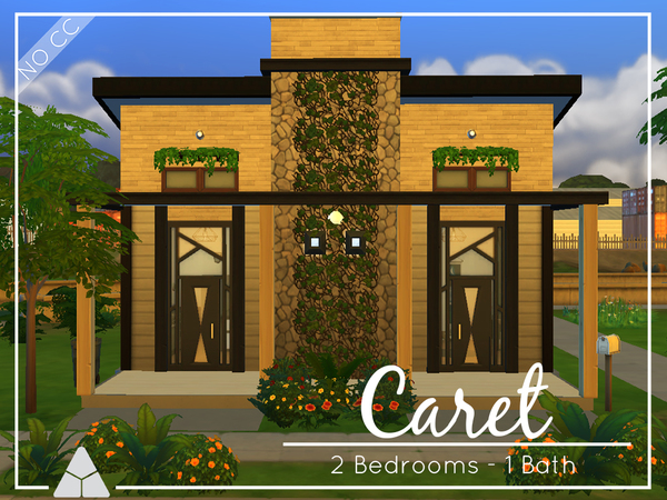 Sims 4 Caret cottage by ProbNutt at TSR