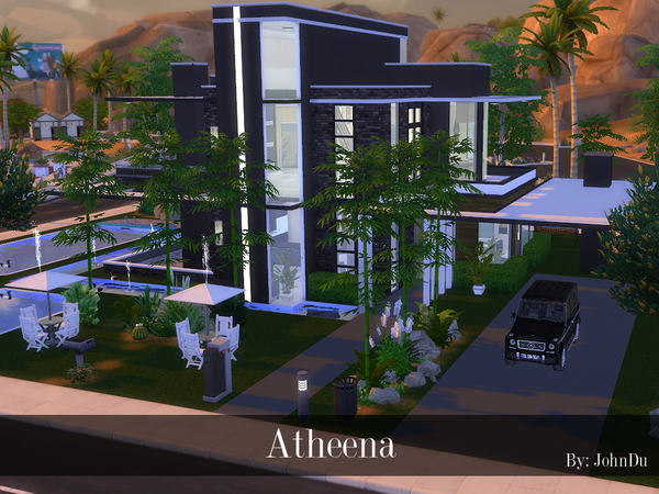 Sims 4 Atheena luxurious designed home by johnDu at TSR