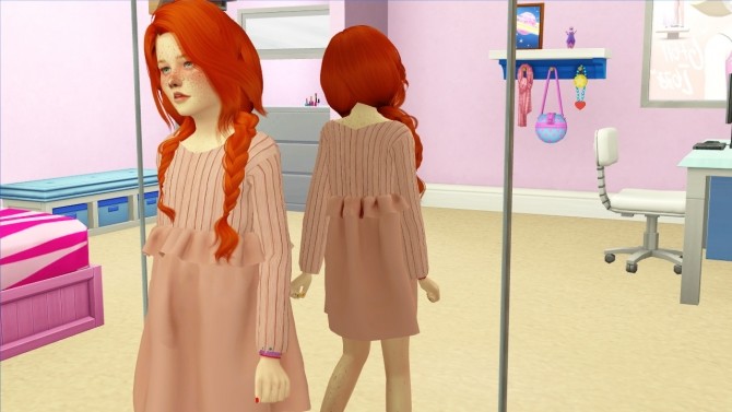 Sims 4 WINGS OE0316 HAIR KIDS AND TODDLER VERSION at REDHEADSIMS