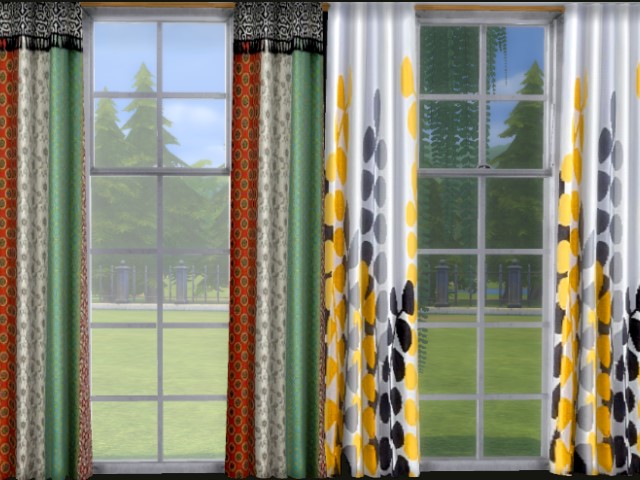 Sims 4 Curtains 2 by Oldbox at All 4 Sims