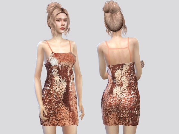 Sims 4 Rainer dress by April at TSR