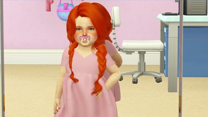 Sims 4 WINGS OE0316 HAIR KIDS AND TODDLER VERSION at REDHEADSIMS