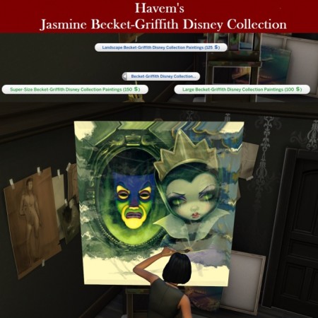 Art Collection for easel Becket-Griffith paintings by Havem at Mod The Sims